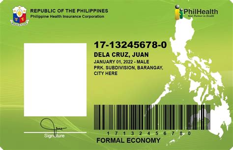 sample philhealth id